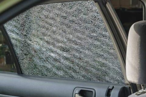 cracked windshield