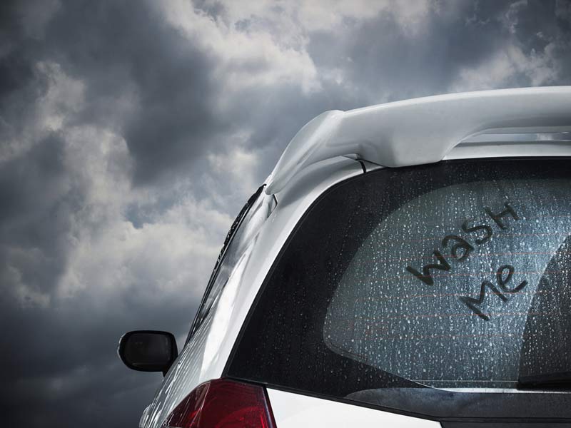 washing car