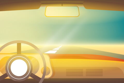 car windsheild illustration