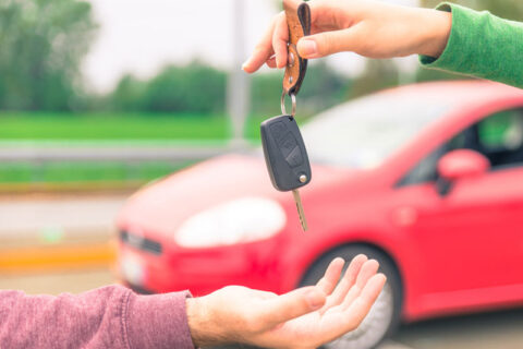 man handling a key